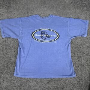 Vintage Yesterdays Hogs Breath Shirt Mens XL Blue Destin Florida Bar Graphic